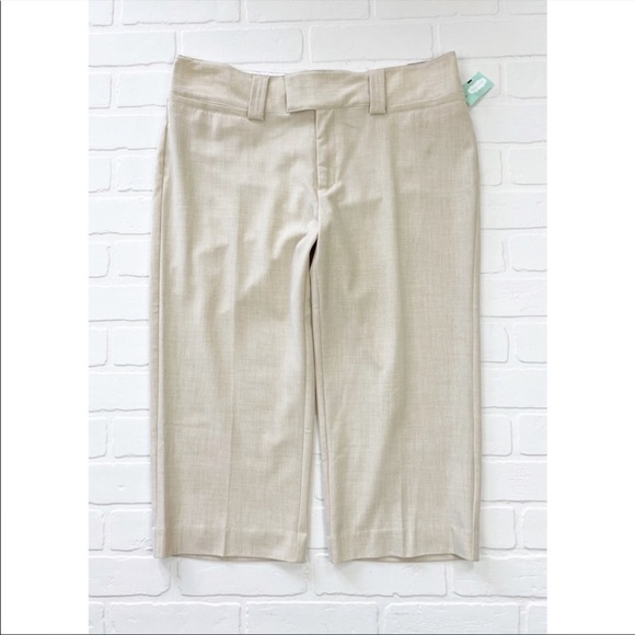 Maurices Cropped Capri Dress Pants Cream Size 11/12 - Picture 1 of 7